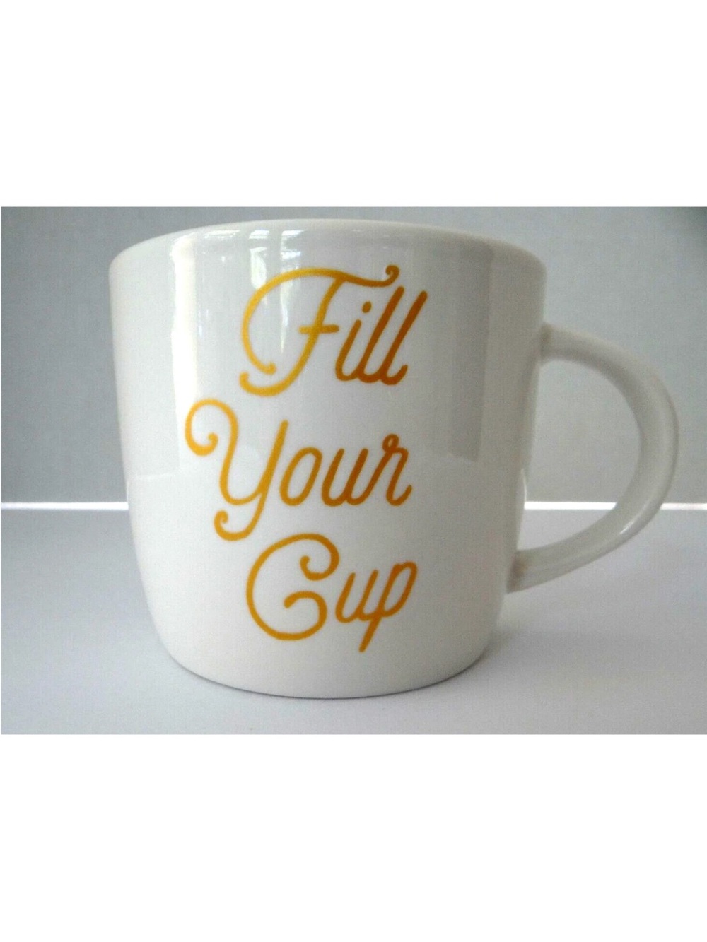 Starbucks Full Your Cup Coffee Mug 16.9 oz 2016 Oversized Mouth Ceramic